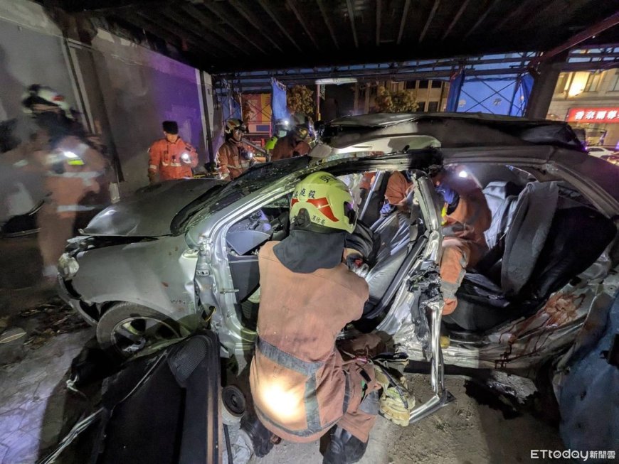 再添1死！竹市轎車逆向撞工地「駕駛詭異失蹤」　累計3人殞命　