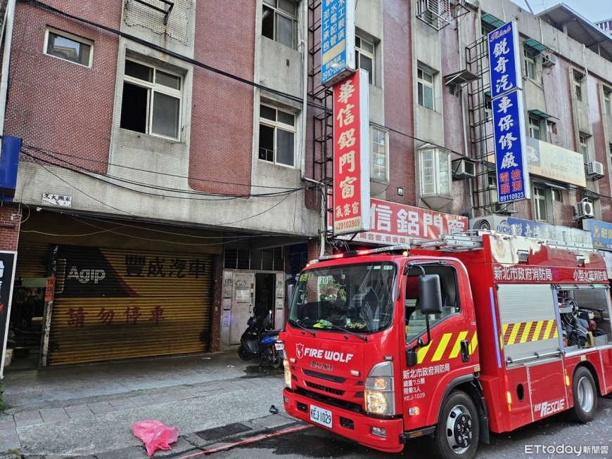 快訊／瓦斯桶呈開啟狀態！新店公寓凌晨竄火　1男全身燒燙傷亡