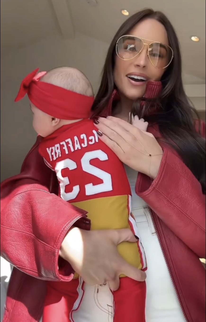 Olivia Culpo Dresses 2-Month-Old in Mini 49ers Uniform for 1st Game Day