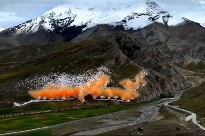 蔡國強炸喜馬拉雅山　連中國官媒《新華社》、《人民日報》都怒了