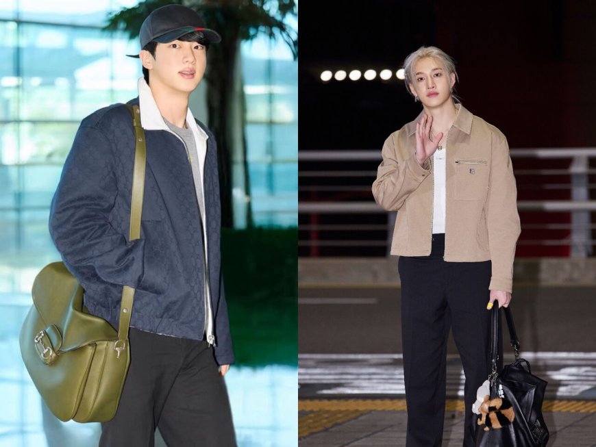 方燦、檀健次機場時尚超大FENDI包與吊飾成亮點　BTS Jin也出發米蘭