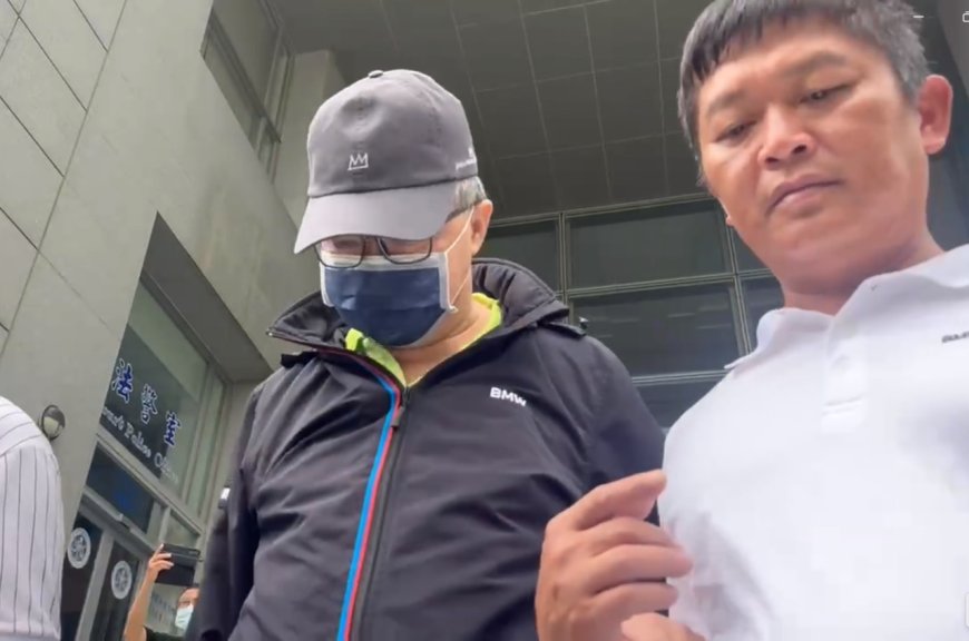 台鹽綠能弊案前董座陳啟昱600萬交保　滿頭白髮憔悴搭BMW離開