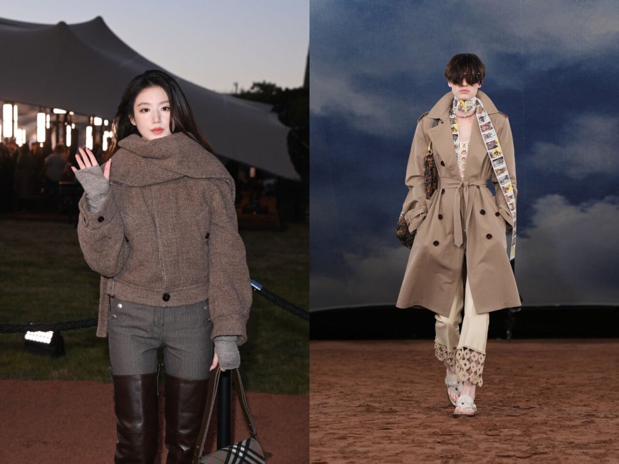 倫敦時裝周／舒華看Burberry秀畫面太美！流蘇風衣、格紋撞色重塑英倫經典