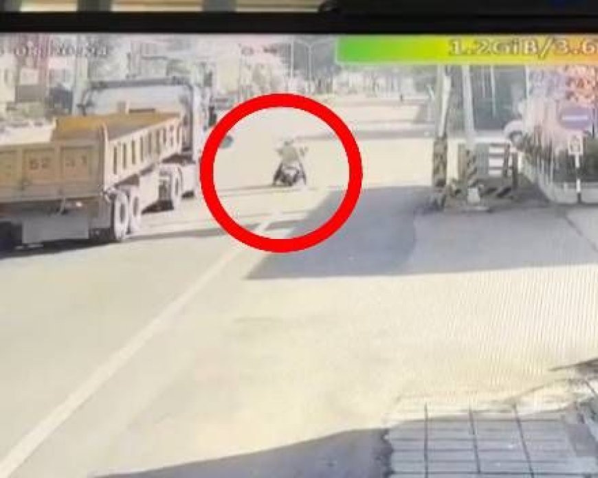 遭砂石車連人帶車輾過！彰化73歲阿伯當場死亡　驚險撞瞬曝光