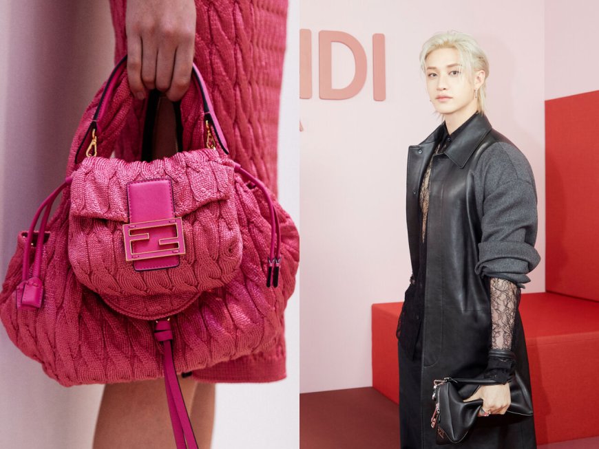 米蘭時裝周／Stray Kids方燦透視裝看秀！FENDI繁花盛開全新Collier包亮相