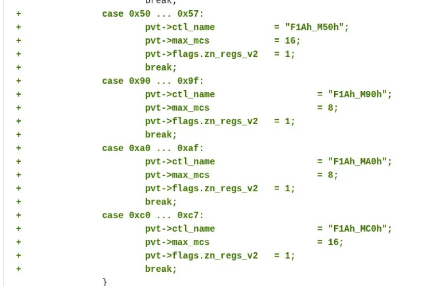 Linux 6.18 合并多项 AMD 处理器更新:Zen 6 霄龙将升级 16 通道内存支持