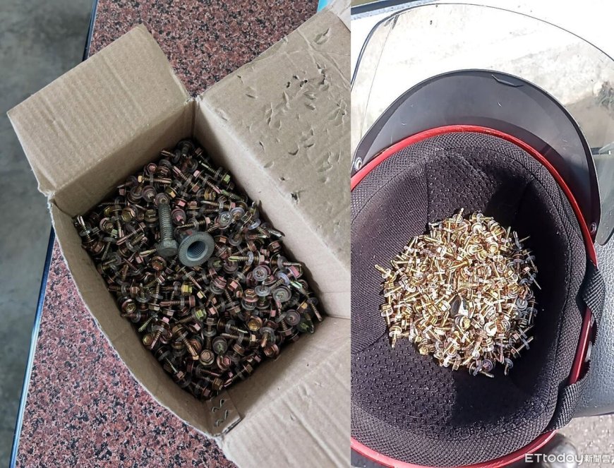 長庚橋「滿地螺絲釘」釀5車爆胎！輪胎行老闆衝現場1暖舉被讚爆