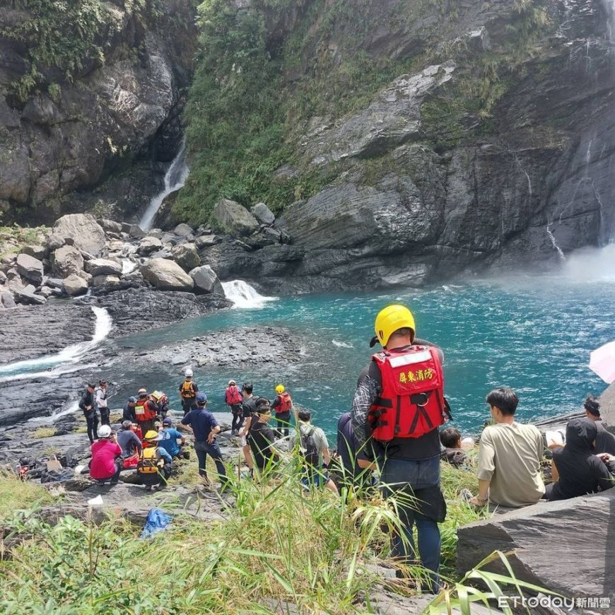 快訊／屏東沙拉灣瀑布驚傳溺水意外！印尼籍男子命危搶救中
