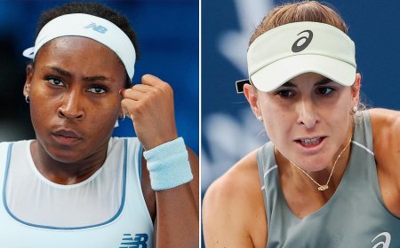 Tennis Stars Coco Gauff and Belinda Bencic Have Feisty On-Court Interaction
