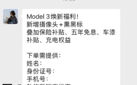23.55 万元起 2025 款改款特斯拉 Model 3 上市：前后车标黑化、前保险杠新增摄像头