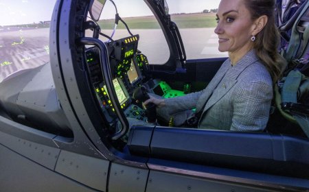 凱特王妃帥氣造訪空軍基地　洩小王子開戰鬥機夢想