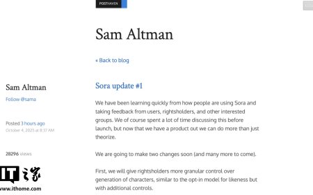 OpenAI 奥尔特曼拟用 Sora“变现”，借助 AI 生成视频来盈利