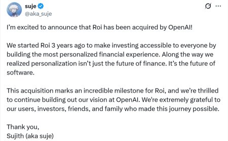OpenAI 收购个性化金融投资企业 Roi，强化消费者 AI 业务