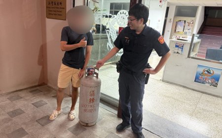 台東海邊咖啡店瓦斯桶被偷　警鷹眼建功！1小時就逮「護腰賊」