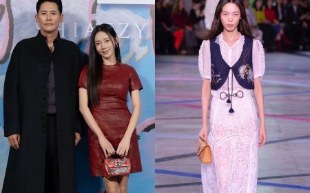 巴黎時裝周／夏姿駿馬圖騰開創東方波西米亞風！秋瓷炫與老公放閃看秀