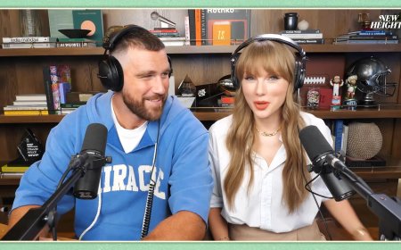 Jason Kelce Reacts to Easter Eggs on Taylor Swift’s 'New Heights' Episode