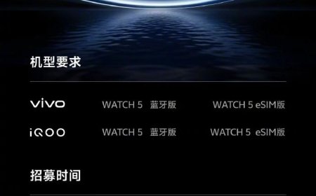 vivo 蓝河操作系统 3 将于 11 月开启手表端公测，首批支持 vivo / iQOO WATCH 5