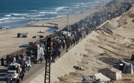 加薩震撼畫面曝！上萬巴勒斯坦人返鄉　家園全毀「剩整片廢墟」