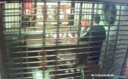 台中男「超巨油壓剪」偷土地公4面金牌價值19萬　躲摩鐵被逮