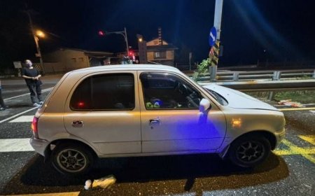 花蓮機車擦撞自小客！噴飛驚悚畫面曝光　騎士昏迷急送醫