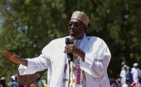 喀麦隆反对派领导人伊萨·奇罗马·巴卡里单方面宣布赢得总统选举