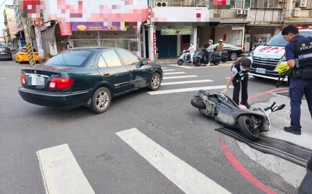 高雄91歲翁駕車「搶快闖燈」擊落女騎士　雞腿換駕照畫面曝