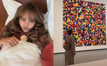 Lisa有全球唯一Labubu陪睡　逛美術館背富人愛牌背包