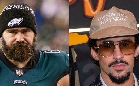 Jason Kelce Addresses 'Fake' Comments About Bad Bunny Being 'A Bad Fit For Super Bowl'