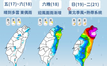 風神颱風估周末才生成　下周連5天全台有雨