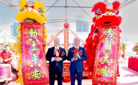 北市府別緊張　新壽北士科「動工」不是輝達總部而是水岸森林園區　還有舞獅獻賀「鴻圖大展」