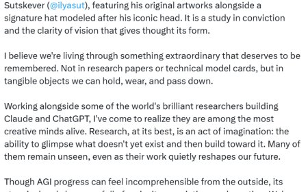 前 OpenAI 研究员跨界做文创：Ilya 发型帽子走红，AI 成潮牌