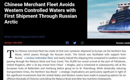 美媒：中国摆脱西方控制创造北极航线纪录，中欧铁路不再是唯一