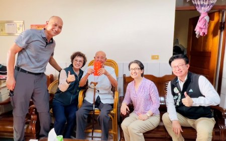 蕭美琴副總統親訪台南兩位百歲人瑞　祝賀重陽佳節福壽綿延