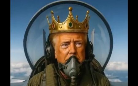 Donald Trump Posts Bizarre AI Video of Himself in a ‘King Trump’ Fighter Jet Dropping Streams of Brown Liquid on NYC Protestors