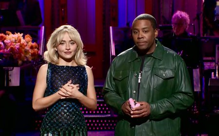 Sabrina Carpenter Jokes About Provocative Image in ‘SNL’ Monologue: ‘I’m Not Just Horny, I’m Also Turned On and Sexually Charged’