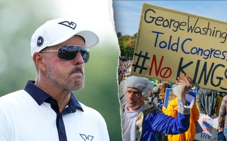 Golf legend Phil Mickelson takes subtle jab at Biden administration in 'No Kings' day post