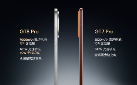 补齐前代短板：realme 真我 GT8 Pro 新机配 7000mAh 泰坦电池， 50W 无线闪充回归