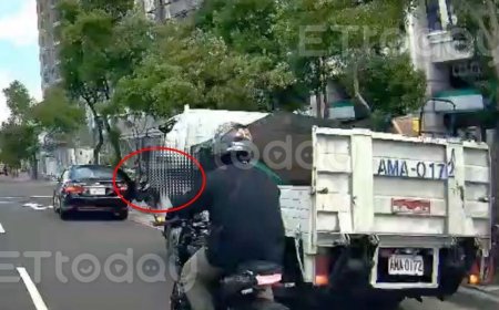 獨／路怒症來了！騎士超車「比中指」　老司機：哪裡得罪他？