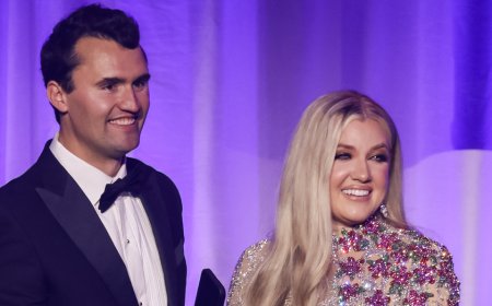 ‘I married the love of my life’: Erika Kirk weeps while watching video of late husband