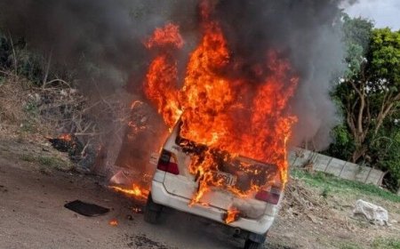 彰化自小客停市場旁！清晨離奇自燃燒成火球　恐怖畫面曝