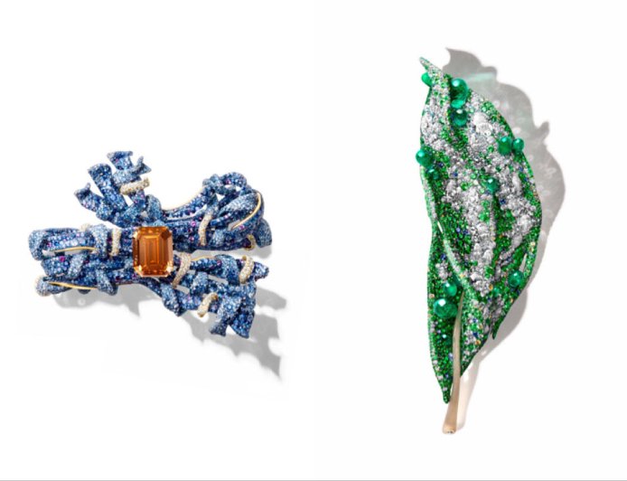 CINDY CHAO編織胸針如華美高訂布料 25克拉橘棕鑽驚豔全場