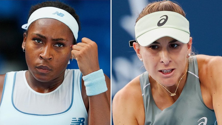 Tennis Stars Coco Gauff and Belinda Bencic Have Feisty On-Court Interaction