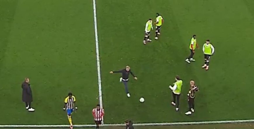 Sheffield United boss Chris Wilder sent off for booting football at own fan