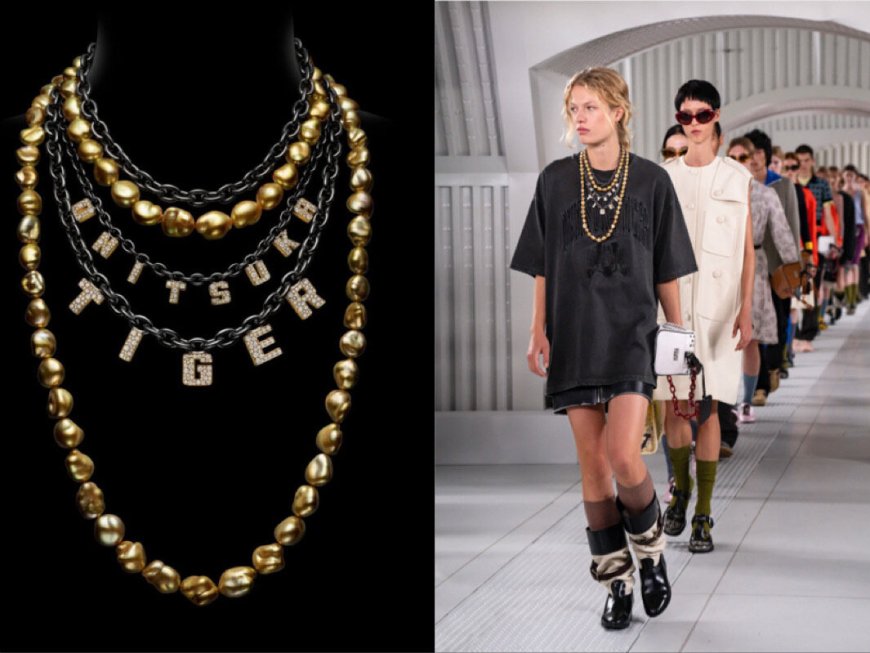 鬼塚虎服裝秀出現南洋金珠項鍊　攜手MIKIMOTO造獨一無二珠寶