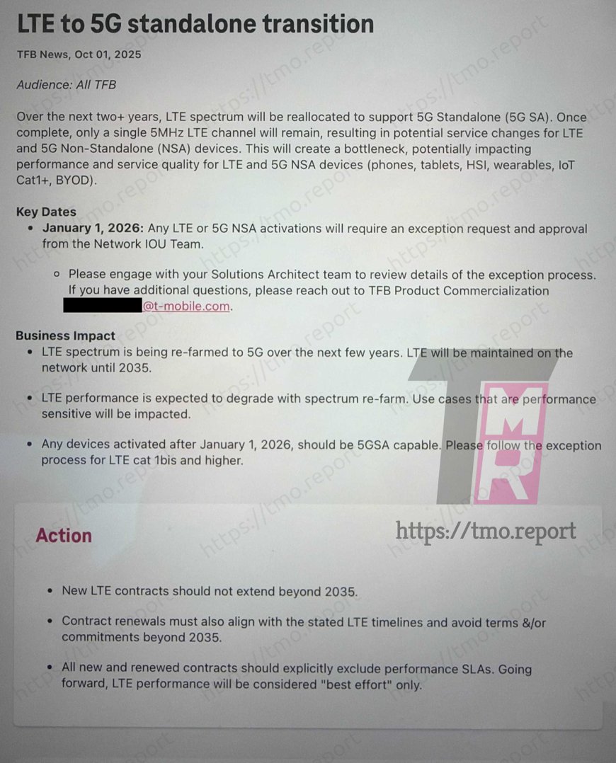 4G 退网倒计时:美国 T-Mobile 将逐步关闭 LTE 网络,为 5G 重分配频谱