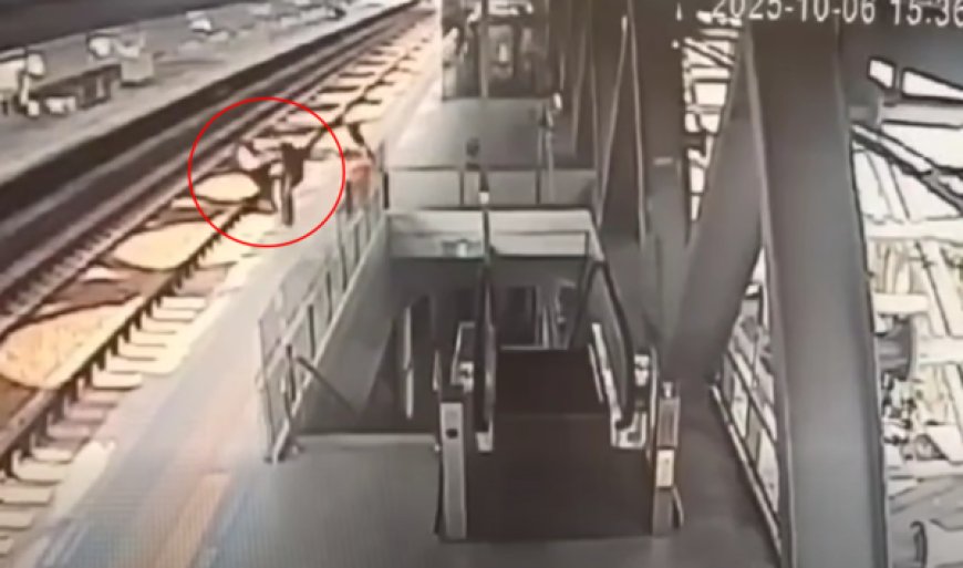 遭無票男推落鐵軌險遭輾　台鐵站務員骨折今手術治療