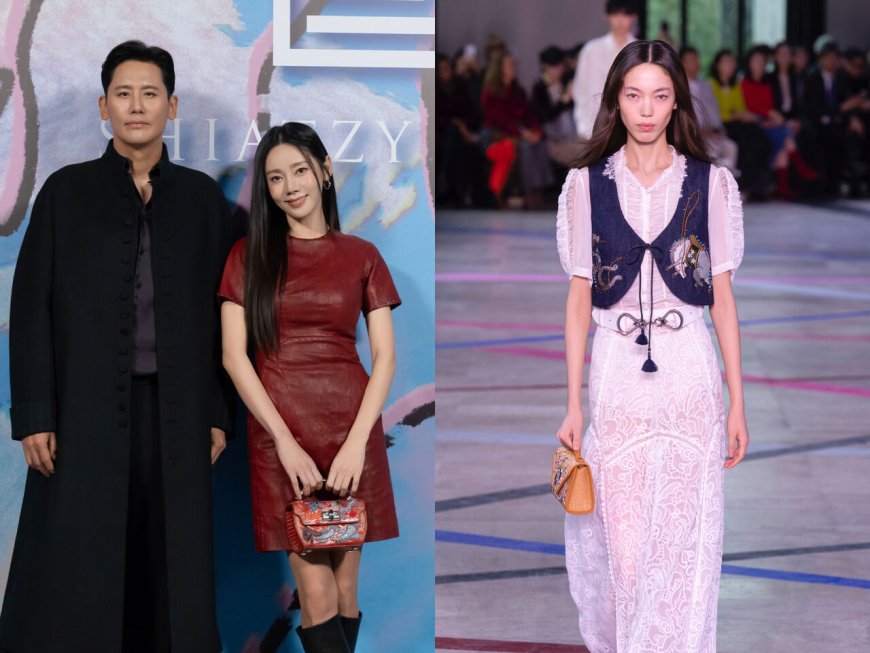 巴黎時裝周／夏姿駿馬圖騰開創東方波西米亞風！秋瓷炫與老公放閃看秀