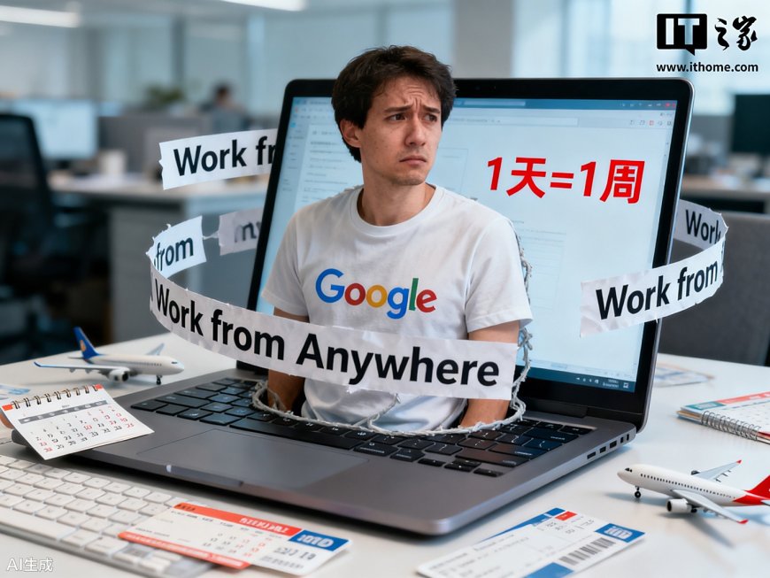 谷歌进一步收紧远程办公政策:每年“随地办公”最长四周,一天也算一周