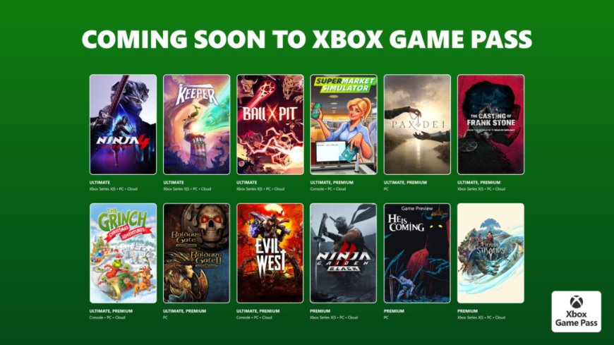 微软 Xbox 宣布《忍者龙剑传 4》《霍格沃茨之遗》《博德之门》将加入 Game Pass