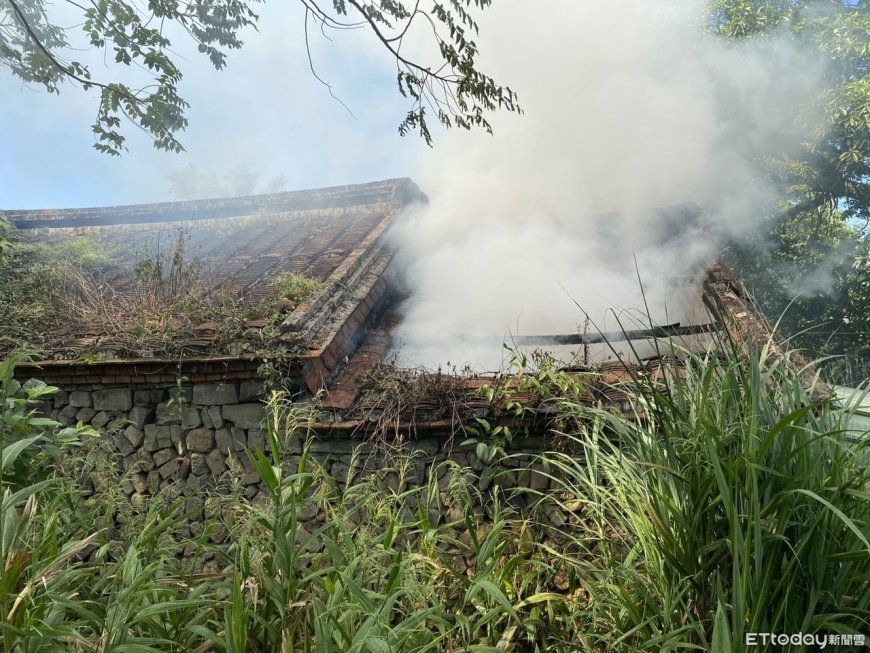 快訊／七堵磚造古厝火警　男來不及逃「磚瓦覆蓋」慘死臥室